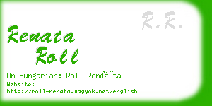 renata roll business card